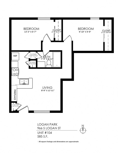 2 Bedroom Floorplan